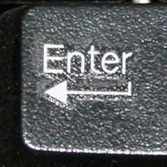 Pad Printed keyboard key