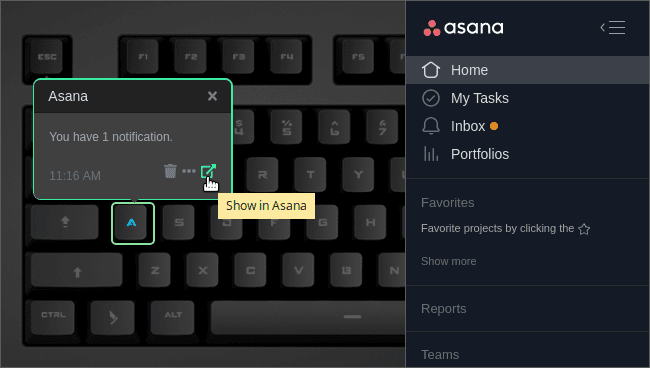 Asana illustration