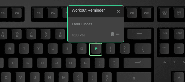 Workout reminder Illustration