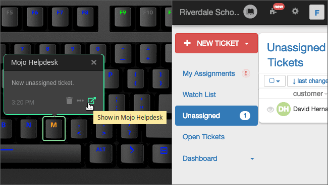 Das Keyboard Q Software - new applets: Circle CI, Mojo Helpdesk and more