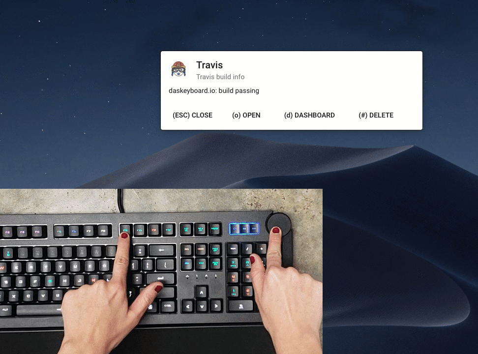 Das Keyboard Q Software Update: Message Preview