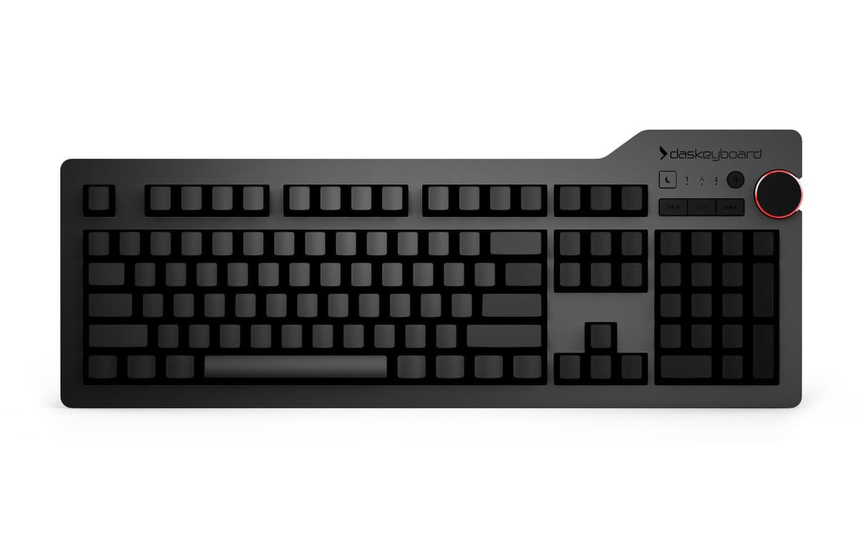 Das Keyboard 4 Ultimate with blank keycaps