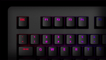 4Q smart RGB Mechanical Keyboard with a Durable Aluminum Panel