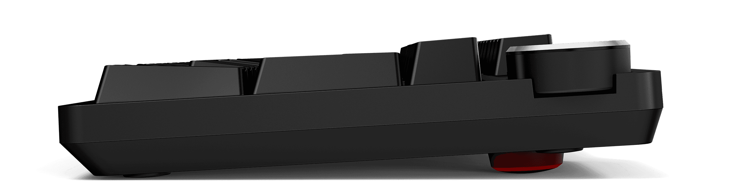 Das Keyboard 6 Professional side view with screw-on feet