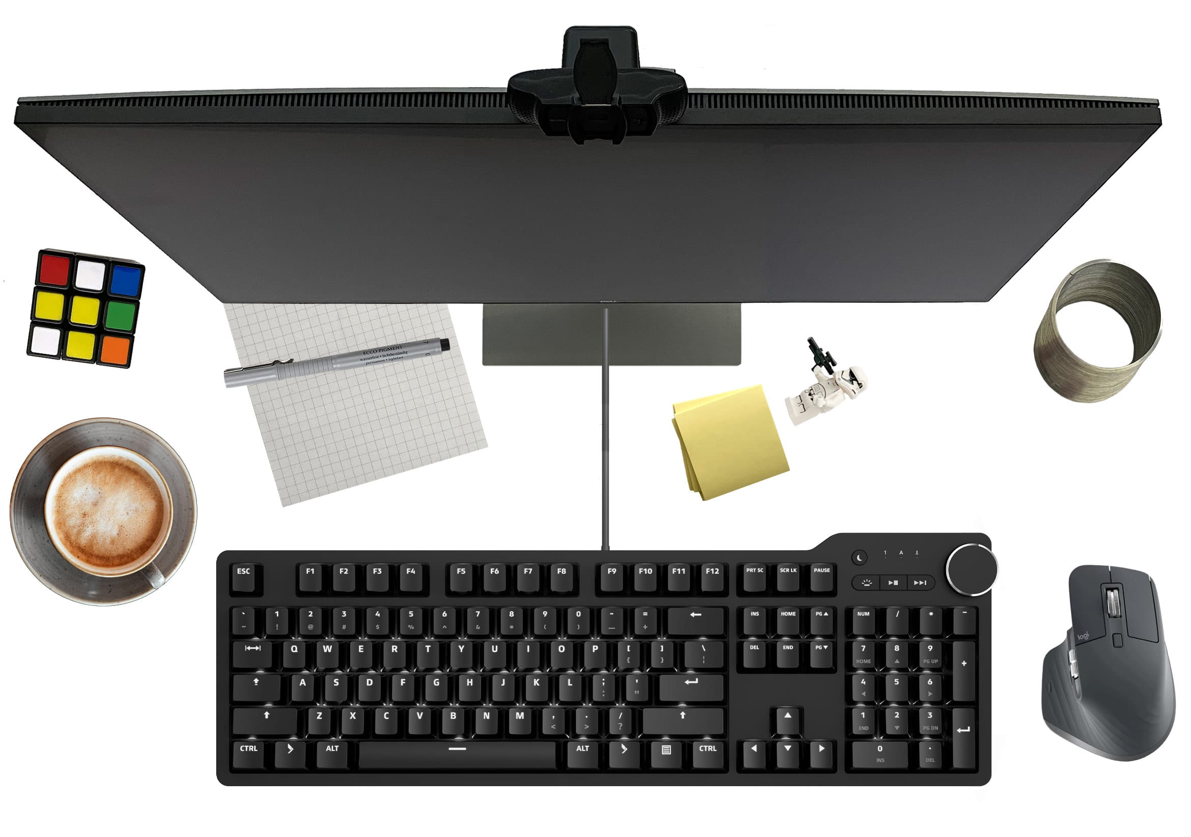 Das Keyboard 6 Professional on a desk