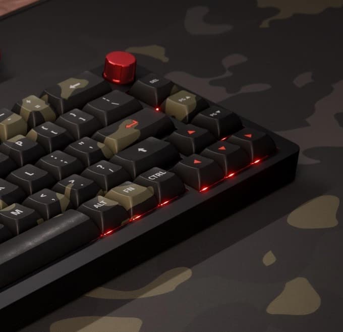 DeltaForce Urban Commando Camo close-up with desk mat