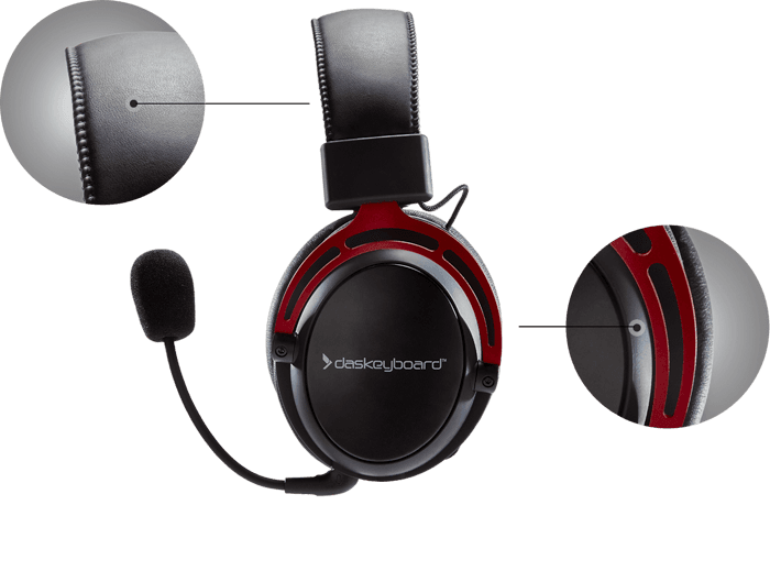 Das Keyboard Holosonic headphones callouts