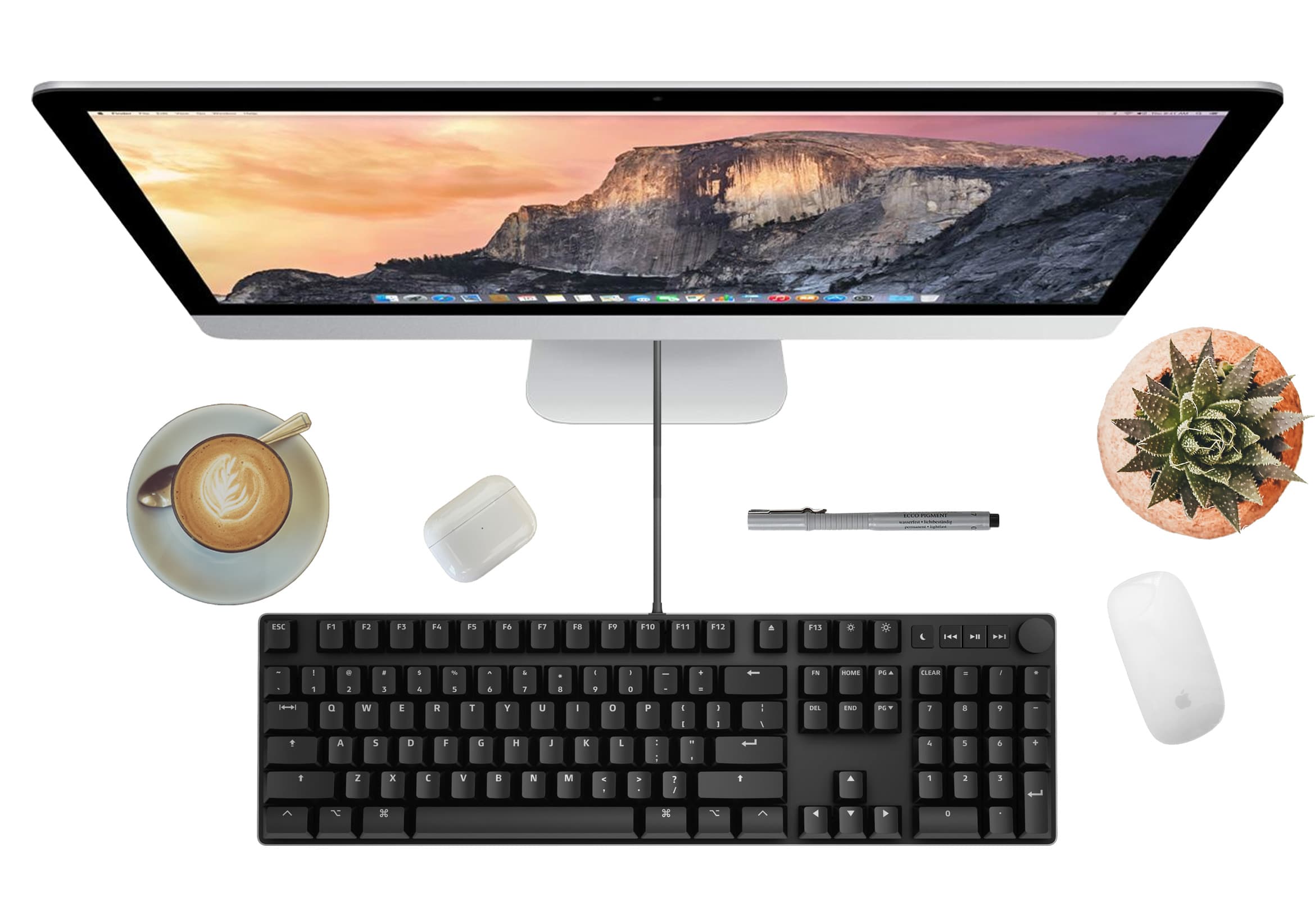 Das Keyboard MacTigr with desk