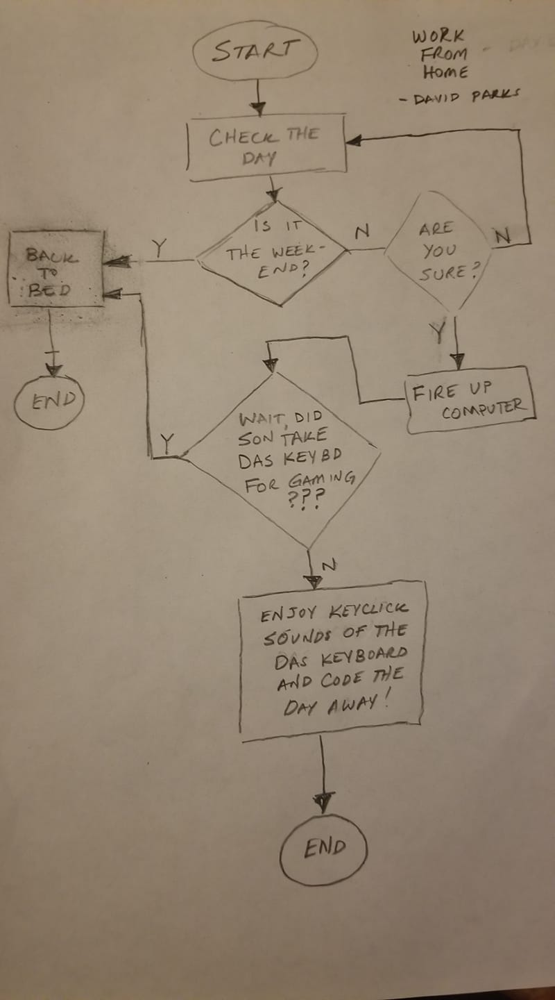 Work from home Flowchart