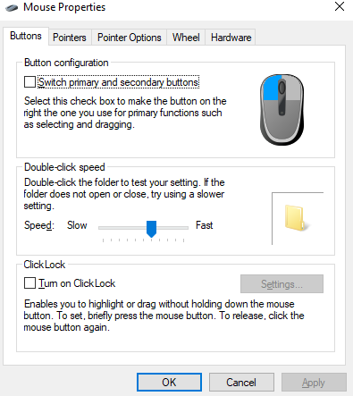 Mouse precision setting?