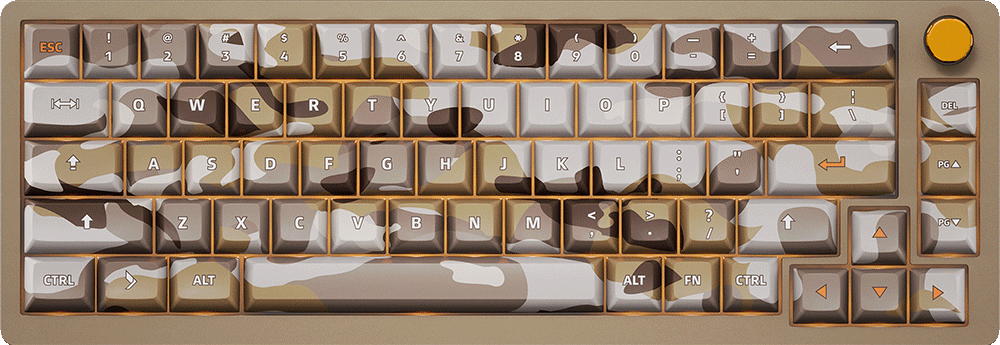 65% Compact Camo Keyboards | DeltaForce 65