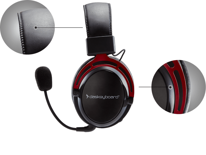 Das Keyboard Holosonic headphones callouts